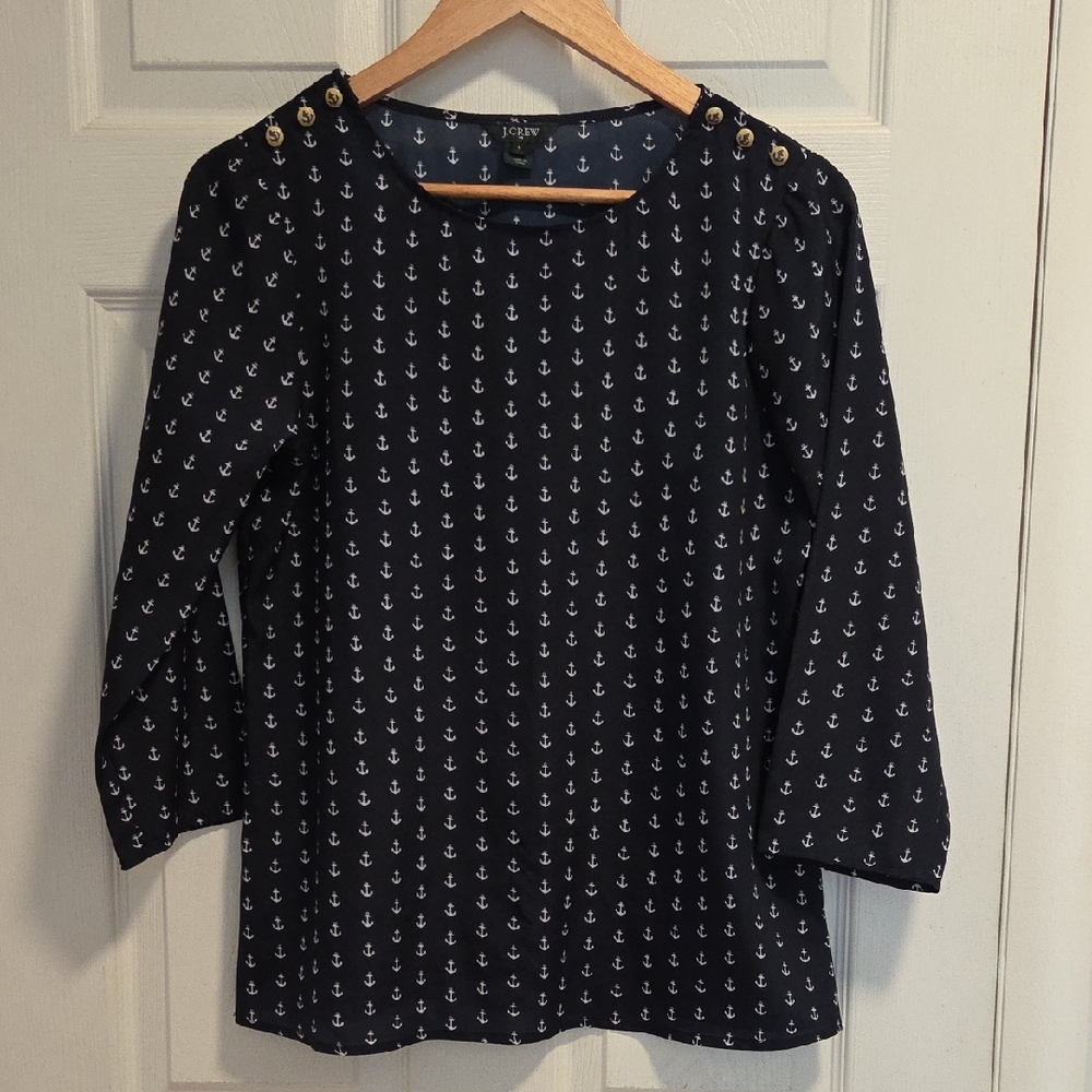 2/$25 J. Crew Yacht Rock Top Size S